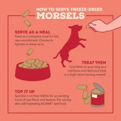 Clearance Acana Freeze-Dried Morsels Ranch-Raised Beef Recipe Dog Food Topper