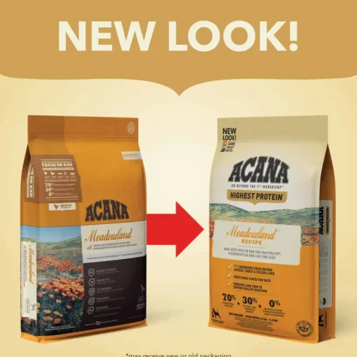 Online Acana Highest Protein Meadowland Grain Free Dry Dog Food
