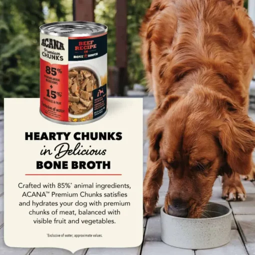 Sale Acana Premium Chunks Beef Recipe in Bone Broth Wet Dog Food