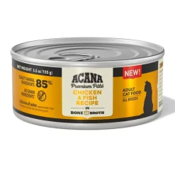 Hot Acana Premium Pate Chicken & Fish Recipe in Bone Broth Wet Cat Food