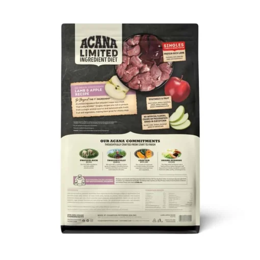 Outlet Acana Singles Limited Ingredient Grain-Free High Protein Lamb & Apple Dry Dog Food