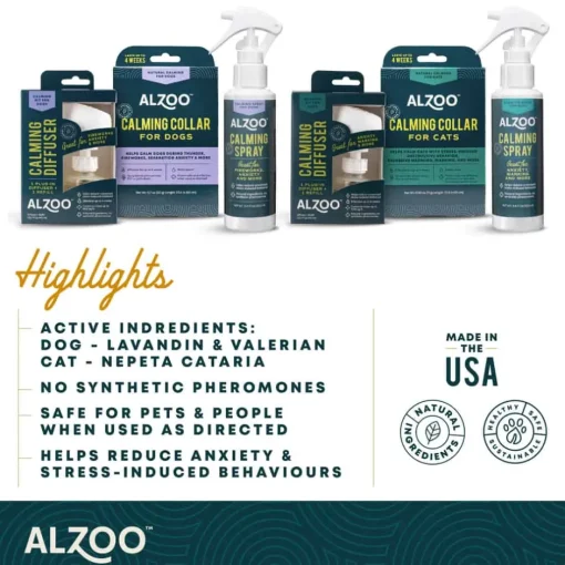 New Alzoo Plant-Based Calming Diffuser Kit for Cats