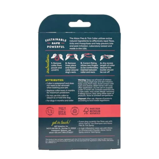 Sale Alzoo Plant-Based Flea & Tick Collar for Dogs