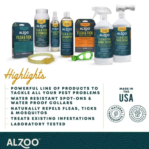 Sale Alzoo Plant-Based Flea & Tick Collar for Dogs