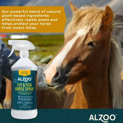 New Alzoo Plant-Based Fly & Tick Spray for Horses