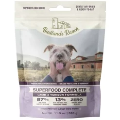 Clearance Badlands Ranch Superfood Complete Lamb & Venison Formula Air Dried Dog Food