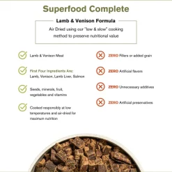 Clearance Badlands Ranch Superfood Complete Lamb & Venison Formula Air Dried Dog Food