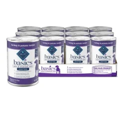 Hot Blue Buffalo BLUE Basics Blue Buffalo Basics Skin & Stomach Care Grain-Free Turkey and Potato Recipe Adult Wet Dog Food