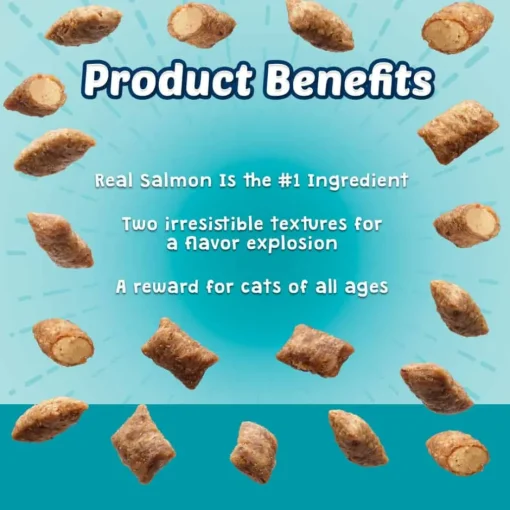 New Blue Buffalo BLUE Tastefuls Blue Buffalo BLUE Bursts Savory Seafood Crunchy & Creamy Cat Treats