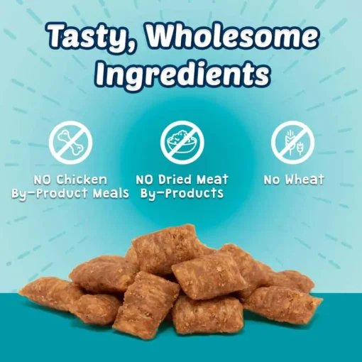 New Blue Buffalo BLUE Tastefuls Blue Buffalo BLUE Bursts Savory Seafood Crunchy & Creamy Cat Treats