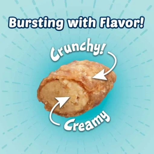 New Blue Buffalo BLUE Tastefuls Blue Buffalo BLUE Bursts Savory Seafood Crunchy & Creamy Cat Treats
