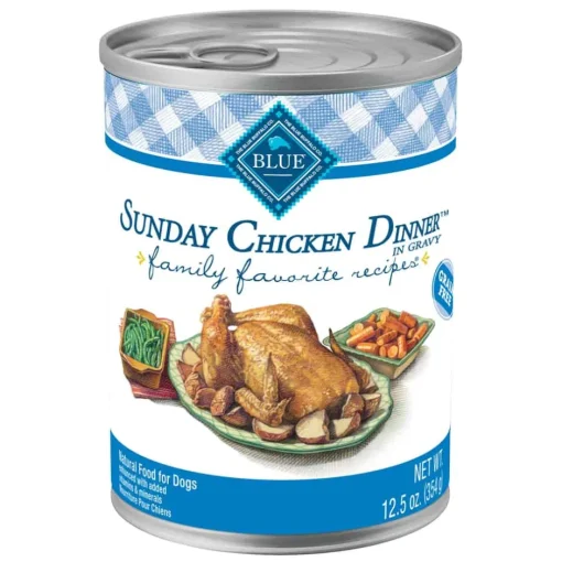 Best Blue Buffalo BLUE Life Protection Formula Blue Buffalo BLUE Family Favorite Recipes Adult Sunday Chicken Dinner Wet Dog Food