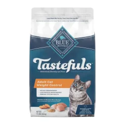 Outlet Blue Buffalo BLUE Tastefuls Weight Control Adult Chicken and Brown Rice Recipe Dry Cat Food