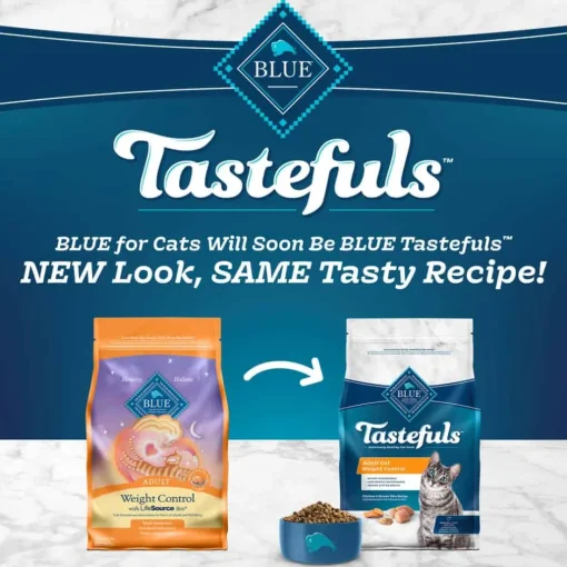 Outlet Blue Buffalo BLUE Tastefuls Weight Control Adult Chicken and Brown Rice Recipe Dry Cat Food