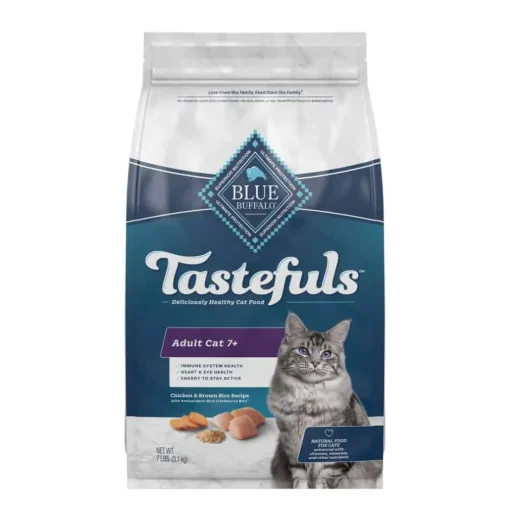 Online Blue Buffalo BLUE Tastefuls Adult Cat 7+ Chicken and Brown Rice Recipe Dry Cat Food