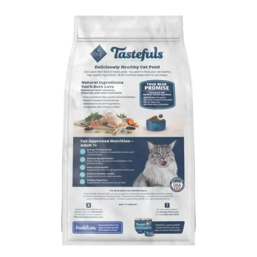 Online Blue Buffalo BLUE Tastefuls Adult Cat 7+ Chicken and Brown Rice Recipe Dry Cat Food