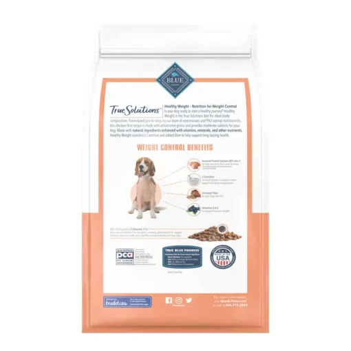 Online Blue Buffalo BLUE True Solutions Healthy Weight Adult Weight Control Formula Dry Dog Food