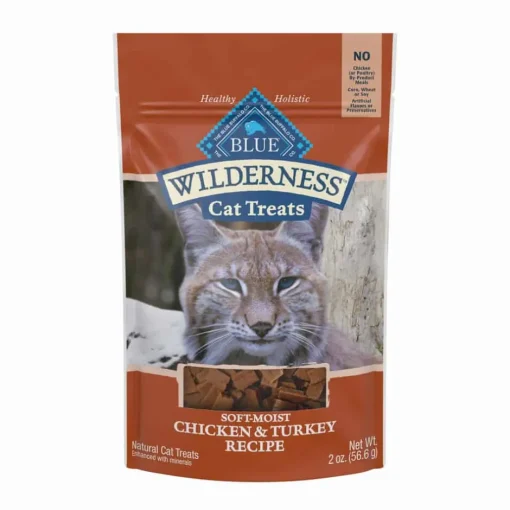 Online Blue Buffalo BLUE Wilderness Soft-Moist Chicken and Turkey Recipe Cat Treats