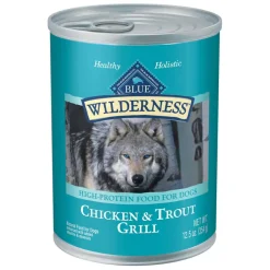 Online Blue Buffalo BLUE Wilderness Adult Chicken & Trout Grill Wet Dog Food