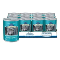 Online Blue Buffalo BLUE Wilderness Adult Chicken & Trout Grill Wet Dog Food