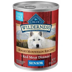 Best Blue Buffalo BLUE Wilderness Senior Rocky Mountain Recipe Red Meat Recipe Wet Dog Food