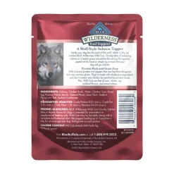 Clearance Blue Buffalo BLUE Wilderness Wild Cuts Trail Toppers Adult Chunky Salmon Bites in Hearty Gravy Dog Food Topper