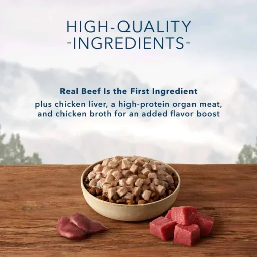 Hot Blue Buffalo BLUE Wilderness Adult Wild Cuts Trail Toppers Chunky Beef Bites Dog Food Topper