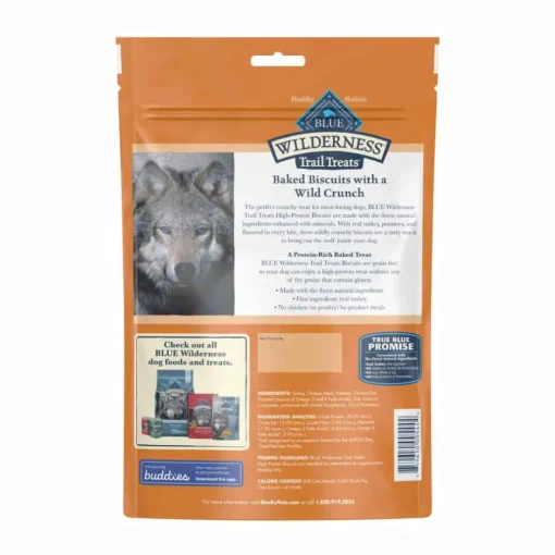 Sale Blue Buffalo BLUE Wilderness Trail Treats High Protein Turkey Biscuits Crunchy Dog Treats