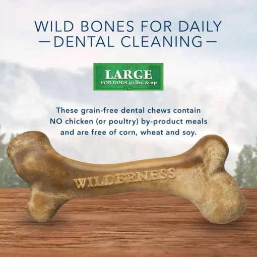 Outlet Blue Buffalo BLUE Wilderness Wild Bones Dental Chew Dog Treats
