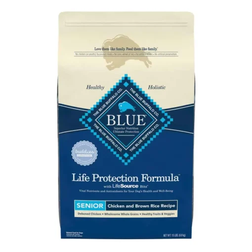 Clearance Blue Buffalo BLUE Life Protection Formula Blue Buffalo Life Protection Formula Senior Chicken & Brown Rice Recipe Dry Dog Food
