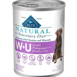 Discount Blue Buffalo BLUE Natural Veterinary Diet BLUE Natural Veterinary Diet W+U Weight Management + Urinary Care Canned Dog Food