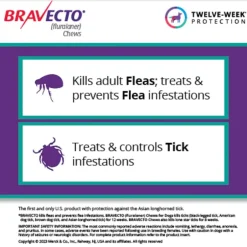 Best Bravecto - Flea & Tick Prevention Chewable Tablet for Dogs