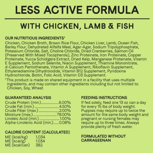 Sale Canidae All Life Stages Less Active Chicken, Lamb & Fish Formula Wet Dog Food