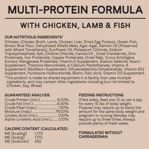 Online Canidae All Life Stages Multi-Protein Chicken, Lamb & Fish Formula Wet Dog Food
