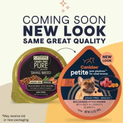 Best Canidae PURE Petite Small Breed Grain Free Minced Beef & Carrots Recipe Wet Dog Food