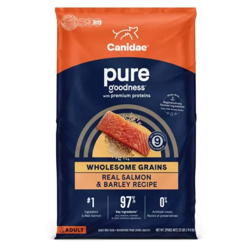 Best Canidae PURE Wholesome Grains Salmon & Barley Recipe Dry Dog Food
