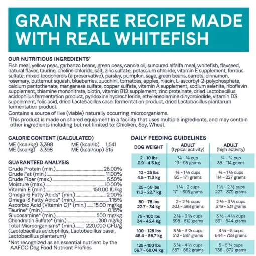 Fashion Canidae Under The Sun Grain Free Whitefish Recipe Dry Dog Food