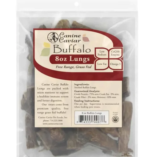 New Canine Caviar Buffalo Lung Treats