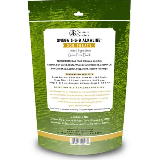 Best Canine Caviar Grain Free Duck Omega 369 Alkaline Treats