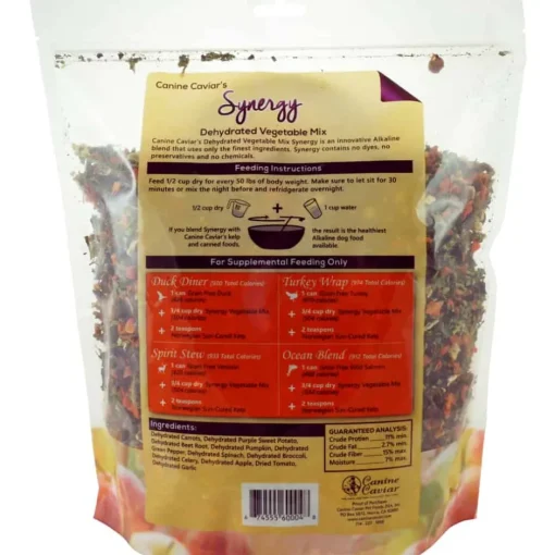 Online Canine Caviar Synergy Dehydrated Vegetable Mix Food Supplement