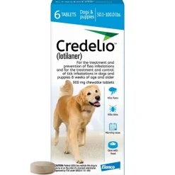 New Credelio - Flea & Tick Prevention Chewable Tablet for Dogs