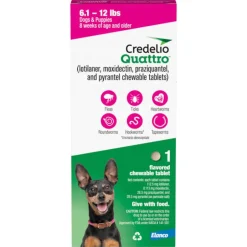Online Credelio Quattro 6-in-1 Parasite Protection Chewable Tablet for Dogs
