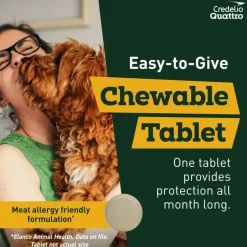 Online Credelio Quattro 6-in-1 Parasite Protection Chewable Tablet for Dogs