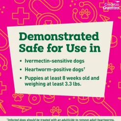 Online Credelio Quattro 6-in-1 Parasite Protection Chewable Tablet for Dogs