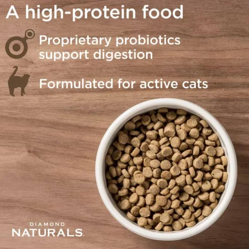 Hot Diamond Naturals Active Cat Chicken Meal & Rice Formula Dry Cat Food