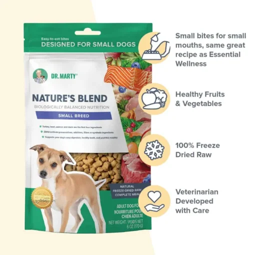 Sale Dr. Marty Nature's Blend Small Breed Premium Freeze-Dried Raw Dog Food for Small Dogs