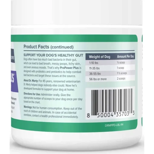 Hot Dr. Marty ProPower Plus Probiotics Canine Digestive Powdered Supplement for Dogs