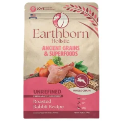 Best Earthborn Holistic Ancient Grains & Superfoods Unrefined Roasted Rabbit Recipe Dry Dog Food