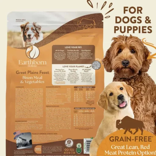 New Earthborn Holistic Great Plains Feast Grain Free Dry Dog Food