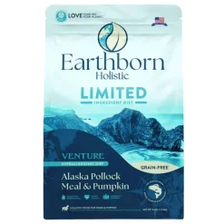 Outlet Earthborn Holistic Limited Ingredient Diet Venture Alaska Pollock Meal & Pumpkin Grain Free Dry Dog Food